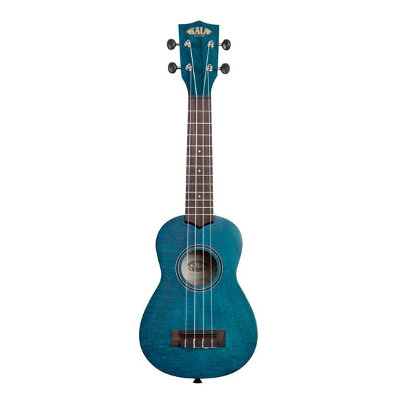 Ukulele Soprano KALA de Caoba Exótica Satinado KA-SEMB azul 8x22x58