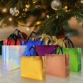 thumbnail image 2 of 14 Pcs Colorful Gift Bags Sets, 12.6 x 4.7 x 11 In Reusable Party Bags with Sturdy Bases, Mixcolor Goodie Bags Bulk for Birthdays, Weddings, Xmas, Holiday- 7 Colors, 2 of 4