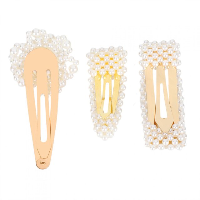Horquilla para el cabello, accesorios para el cabello de joyería con horquilla de perlas para niña linda de moda Salida de alta intensidad