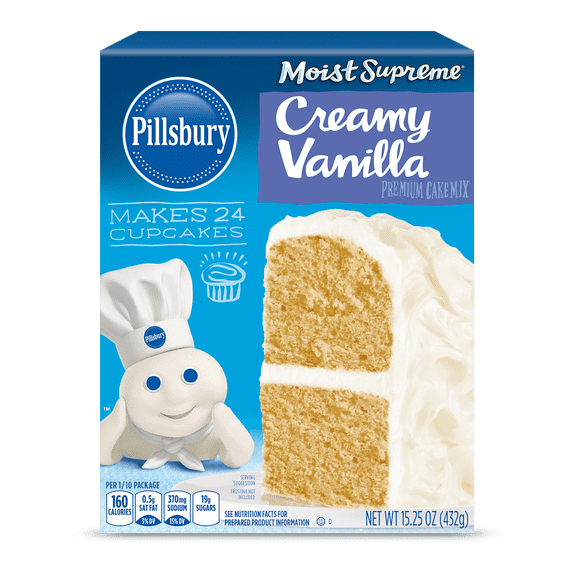 Pillsbury Moist Supreme Premium Creamy Vanilla Cake Mix