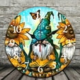 thumbnail image 2 of Wooden Wall Clock, gnomes sunflowers butterflies Print, Silent Mechanical Movement, Perfect for Living Room, Dorm, Bedroom, Kitchen, Home Office & More, Wall Clock Living Room, 2 of 8