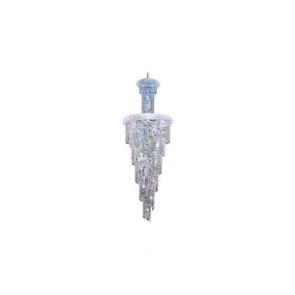 Twenty-Two Light Chandelier-Royal Cut Crystal Type-Chrome Finish Bailey Street Home 390-Bel-3338697