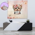 thumbnail image 4 of Happy Mother's Day Yorkshire Terrier with Flower Crown and Greeting Card Tapestry Yorkie Dog Lover Gifts Wall Hanging Backdrop Home Decor - 13004, 4 of 5