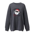 thumbnail image 4 of Aloohaidyvio Christmas Tops,Womens Fashion Printed Loose Long Sleeve Blouse Round Neck Casual Pullover Tops Sweatershirt, 4 of 4