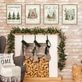 thumbnail image 4 of Hieng Vintage Christmas Wall Art Prints Set of 4, Retro Christmas Trees Poster, Winter Holidays Gift Print Decor for Gallery, Living Room, Bathroom (Unframed), 4 of 6