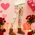 thumbnail image 4 of Fgvctg Womens Valentines Day Leggings Yoga Stretch High Waisted Full Length Workout Leggingss Cute Love Heart Print Slim Running Outfit Thermal Yoga pants Joggers Clothes Light pink M, 4 of 5