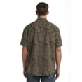 thumbnail image 3 of Frontier Threads Men's Short Sleeve Textured Leaf Print Button Up Shirt, 3 of 4