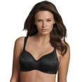 thumbnail image 1 of Playtex Womens Secrets Body Revelation Underwire Bra, 38DD, Black Jacquard, 1 of 4