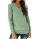 thumbnail image 2 of RKSTN Long Sleeve Shirts for Women Oversized Crewneck Slim Base Layer T Shirt Top Womens Casual Solid Plus Size Round Neck Loose Fits Comfy Cozy Basic Tee Shirt Fall Spring Clothes, 2 of 10