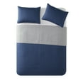 thumbnail image 5 of Mainstays Patchwork Navy Geometric Polyester Pillow Sham, King (1 Count), 5 of 5