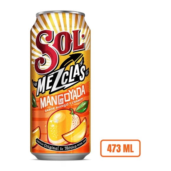 Cerveza Sol Mezclas Sabor Mangoyada lata 473 ml
