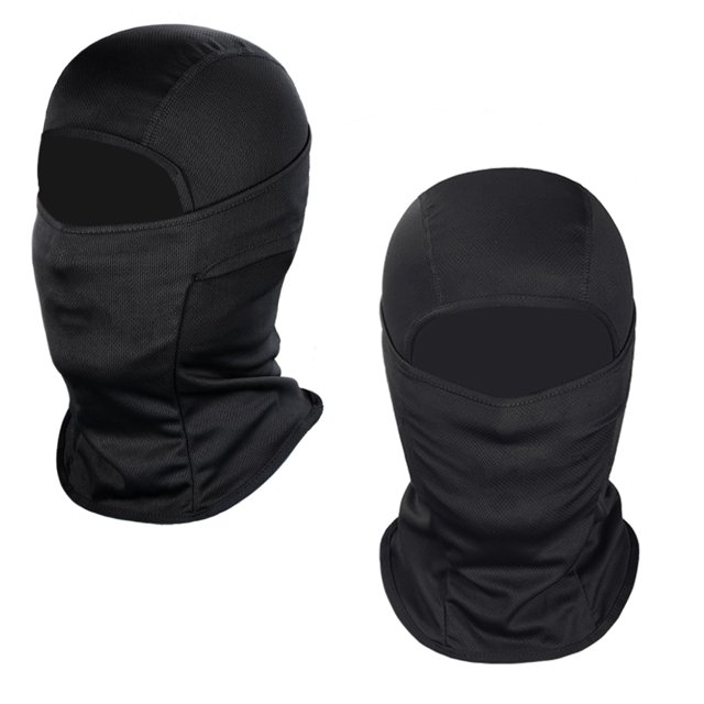 Máscara facial Ski Mask Achiou Summer Balaclava con protector UV, color negro