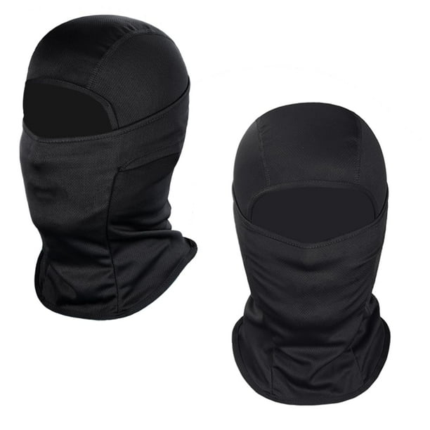 Máscara facial Ski Mask Achiou Summer Balaclava con protector UV, color negro