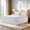 White, variant on Luxshare Home Elastic Wrap Around Dust Ruffle Bed Skirt With Drop Easy Fit Elastic Strap For Twin, Cream