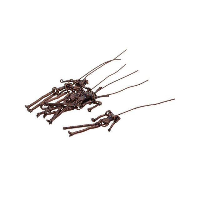 pitrice 6pcs Human Skeleton Body DIY Dolls Pendants Jewelry Makings Copper