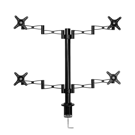 Quad Lcd Monitor Stand - Vemount Quad LCD LED Computer Monitor Desk Mount Stand