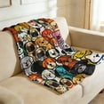 thumbnail image 6 of Heavy Weight Flannel Throw Blanket for Adults Cozy Warm Soft Breathable Stress and Better Sleep, 6 of 8