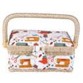 thumbnail image 2 of Sewing Basket,Household Fabric Craft Handmade Cloth Sewing Storage Box Sewing Organizer Achieve More, 2 of 10