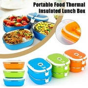Stainless Steel Insulated Bento Lunch Box for Children, Kids and Adult, Portable Picnic Storage Boxes, School Student Food Container