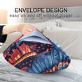 thumbnail image 4 of Yayeee Pillowcase Standard Size Set of 2 Satin Wrinkle Resistant Pillow Case, Blue Abstract Eagle, 4 of 8