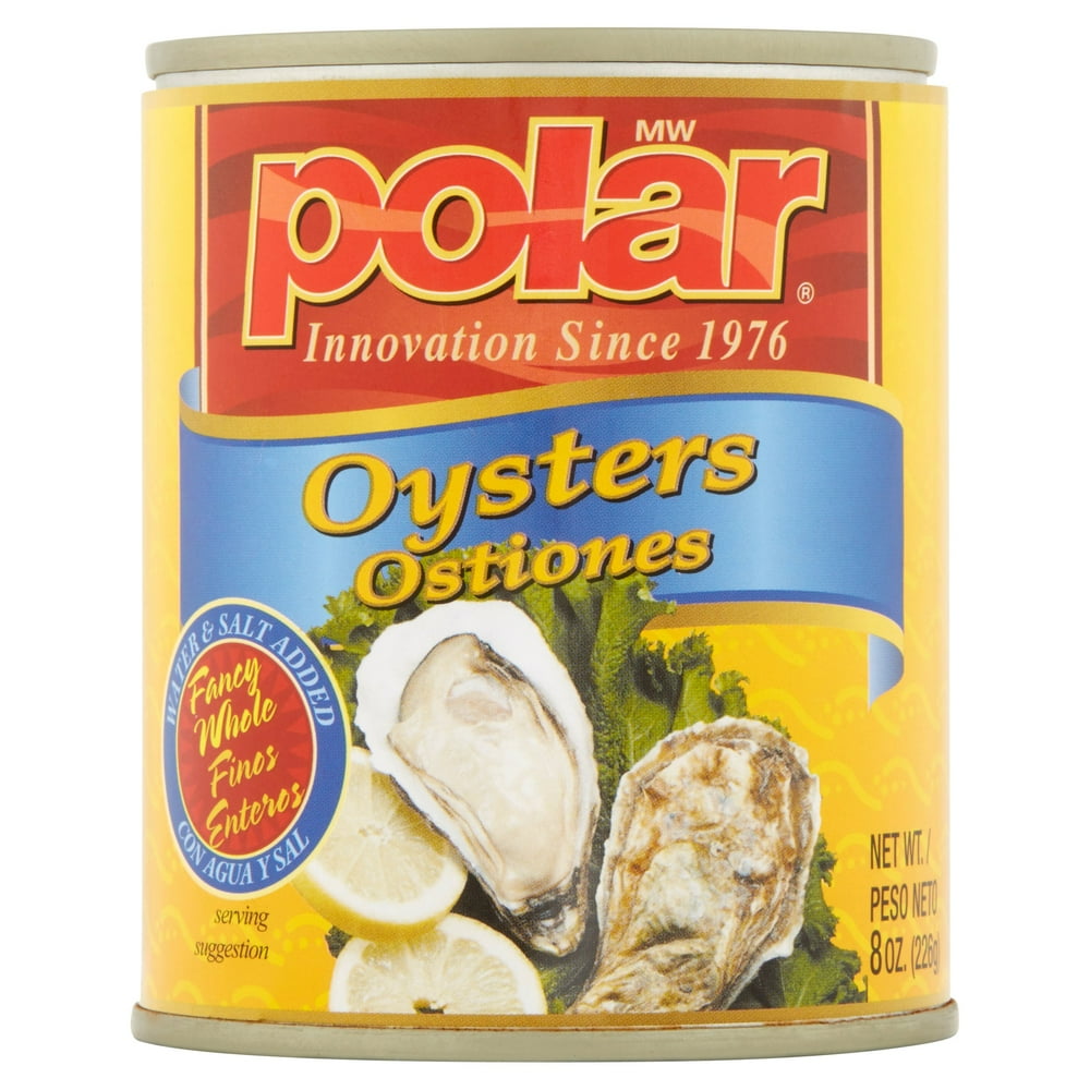 MW Polar Whole Oysters in Salt Water & Cottonseed Oil, 8 oz Walmart