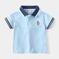 thumbnail image 2 of UAYOTSE Little Boy Summer Casual Polo Shirt Short Sleeved 1T 2T 3T 4T 5T Kids Basic Polos Versatile Pullover T Shirt,Sizes 2-3 Years, 2 of 9
