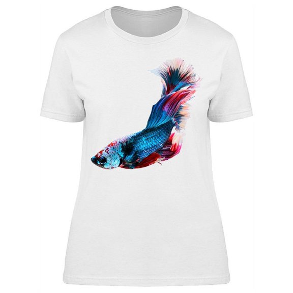 Swimming Betta Fish Siam T-Shirt Women -Image by Shutterstock, Female XX-Large