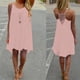 thumbnail image 2 of Vestido de playa informal holgado de verano 2024 para mujer, minivestido sin mangas con tirantes finos y aberturas en la espalda para mujer, 2 of 5