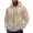 Beige, variant on Fnooota Mens Zip up Hoodies, Long Sleeve Casual Fleece-lined Lightweight Fall Outerwear with Pockets Gray Size S-3XL