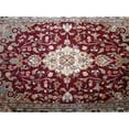 thumbnail image 4 of Shahe-Taj Ruby Red Exclusive Area Rug Hand Knotted Wool Silk Carpet (6 x 4)', 4 of 9