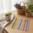 thumbnail image 5 of 12 PCS Reusable Plastic Straws for Tumblers, Hard Plastic Drinking Straws with Stopper Rings, BPA-Free Colorful Smoothie Straws for Party Supplies, 9 Inch E, 5 of 6
