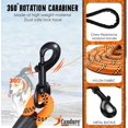 thumbnail image 2 of GHSDFBB Dog Leash for Large and Medium Dogs, 5 FT Reflective Rope Leash for Big Dogs Strong Pet Lead with Soft Padded Anti Slip Comfortable Handle Heavy Duty Suitable for Hiking & Training (Oran, 2 of 7