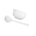 thumbnail image 1 of Glass Matcha Bowl Spoon with Pouring Spout Japanese Style Gift for Office, 1 of 9