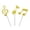 Gold, variant on Music Notes Cupcake Toppers Black Glitter Musical Symbol Cupcake Picks for Rock Music Concert Theme Baby Shower Wedding Birthday Party Cake Decorations Supplies