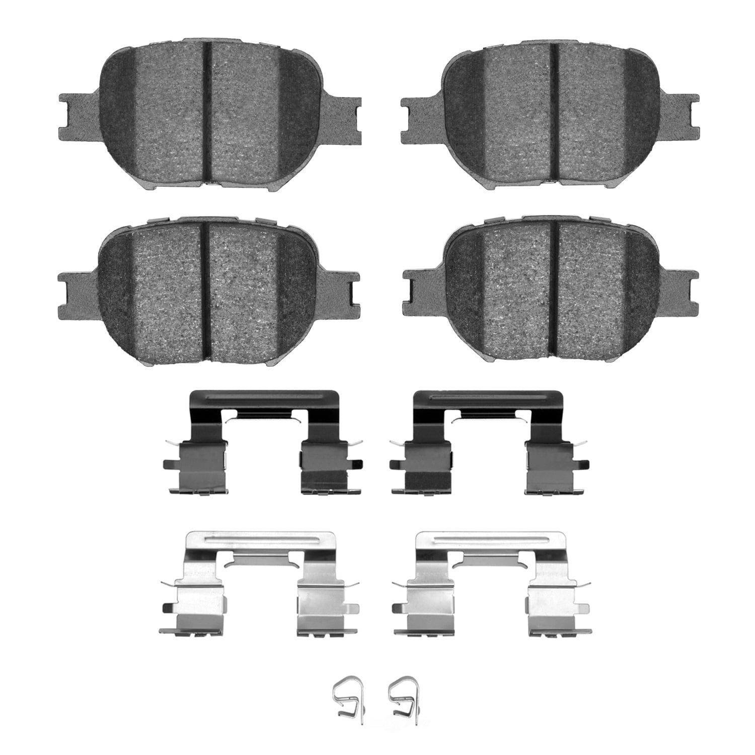 Dynamic Friction Company 1551-0817-01 DFC 5000 Advanced Brake Pads - Ceramic and Hardware Kit - OE