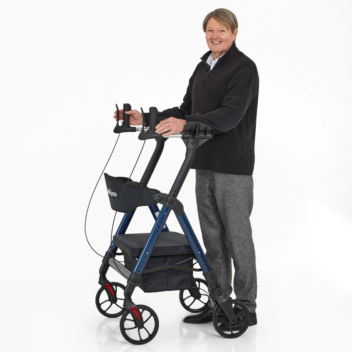 OasisSpace Rollator Walker With Armrest Heavy Duty Up Rollator Walker OasisSpace Rollator Walker With Armrest Heavy Duty Up Rollator Walker