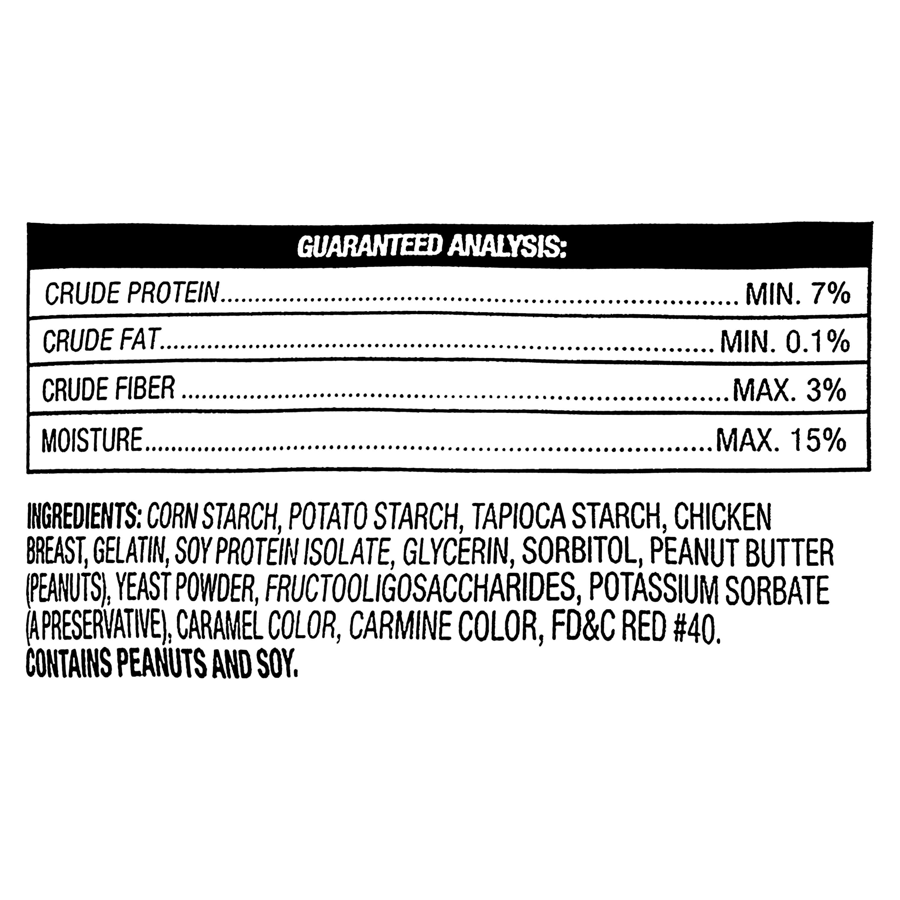 Ol' Roy 2.5'' Mini Knotted Bone Peanut Butter Flavor Dry Dog Chews, 50 Count x 2 Bags