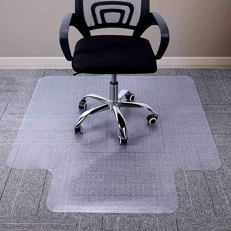 Large Office Carpet Chair Mat, 48” x 60” Desk Chair Mat for Carpeted  Floors, Easy Glide Floor Protector for Rolling Chair, Plastic Mat for Home