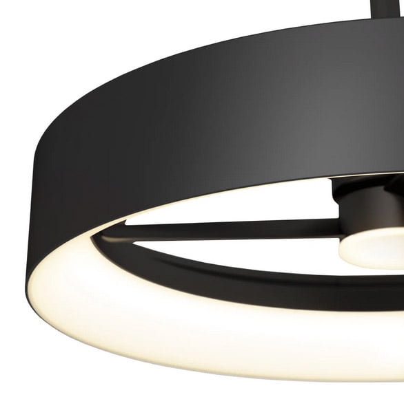 Artika Austin 23" LED Chandelier Ceiling Fan Fandelier, Black