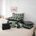 thumbnail image 6 of Castle Fairy Abstract Camouflage Bedding Comforter Set 7pcs for Boys Girls,Geometric Camo Queen Bedding Sets Super Cozy,Vintage Aesthetic Queen Sheet Sets,Ultra Soft Home Decor,Reversible, 6 of 8