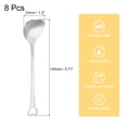 thumbnail image 2 of Uxcell 8Pack 5.7" Stainless Steel Heart Shape Spoons Coffee Spoon Teaspoon, Silver, 2 of 6