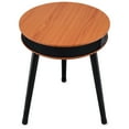 DecorTech Round End Table with Bluetooth Speaker and USB Charging Port