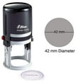 thumbnail image 1 of Tampon en Caoutchouc Autocollant Brillant Logo Rond Personnalisé 42 mm, 1 of 3