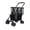 Black, variant on Wliqien Shopping Cart, Collapsible Utility Trolley Cart, Detachable Carry Bag with Wheels, Stroller Foldable Personal Shopping Cart
