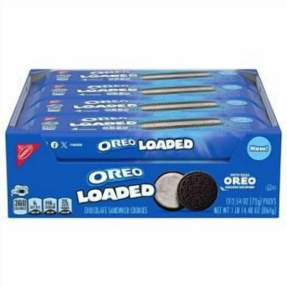 OREO Loaded Cookies – 12 Packs | 2.54 oz Each (30.48 oz Total)