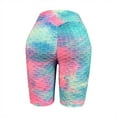 thumbnail image 4 of Frostluinai Biker Textured Shorts for Women Stretchy High Waisted Butt Lifting Shorts Trendy Tie Dye Yoga Athletic Shorts Womens Shorts, 4 of 4