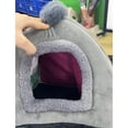 thumbnail image 4 of Tvtnvo Winter Warm Pet Tent Pet Tent Dog Tent Thickened Soft Oval Bed with Raised Bolster and Plush Padding for Secure Cozy Restful Sleep Suit for Small Dogs and Indoor Pets Gray 11 in, 4 of 5