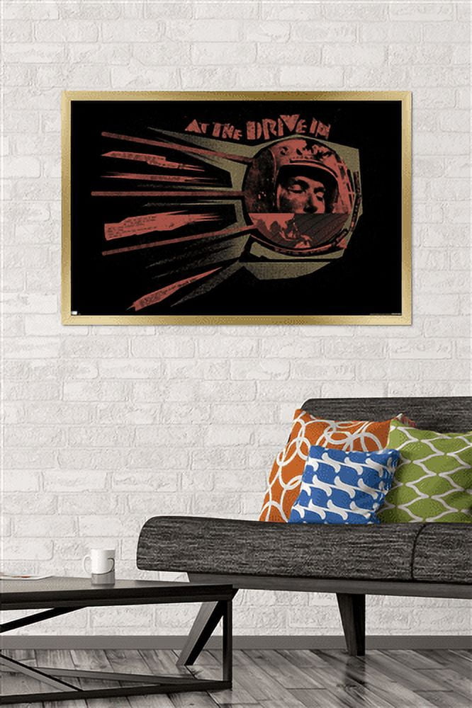 At the Drive-In - Sputnik Wall Poster, 22.375" x 34", Framed