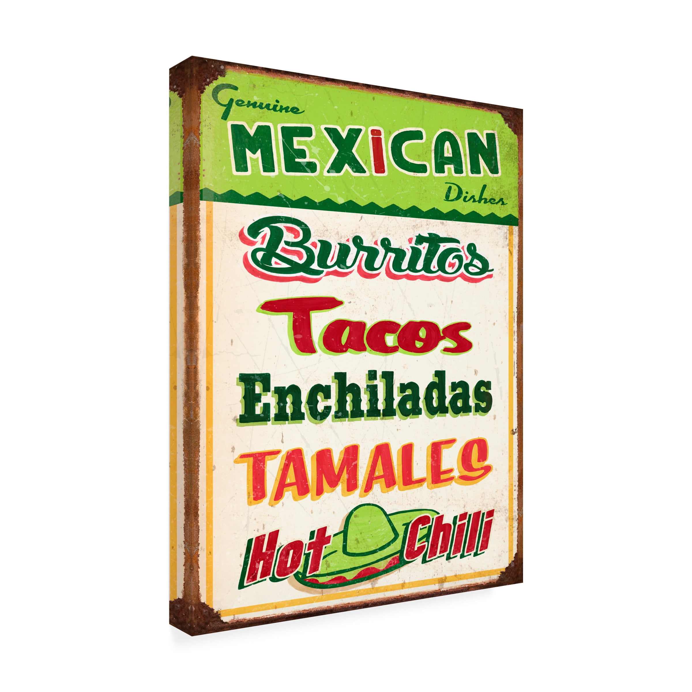 RetroPlanet 'Mexican Sign Board' Canvas Art