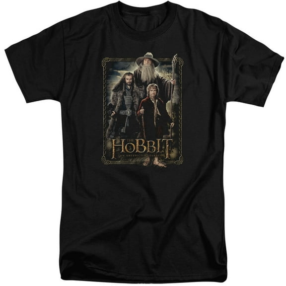 The Hobbit The Three S/S Adult Tall Black